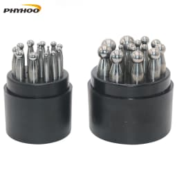 PHYHOO High Quality Round Head Punching Drill Gold Silver Copper Bells Jewelry Making Tools