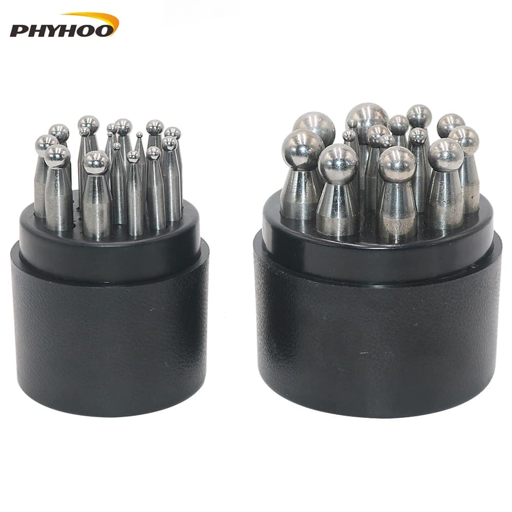 PHYHOO High Quality Round Head Punching Drill Gold Silver Copper Bells Jewelry Making Tools