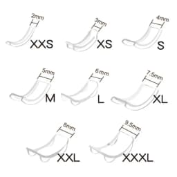 8/12/34 Pcs/Set Silicone Invisible Clear Ring Size Adjuster Guard Tightener Resizing Jewelry Tools Resizer Loose Rings
