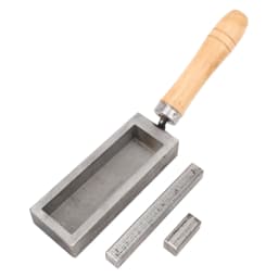 Gold Bar Casting Mold Silver Ingot Mold 4 Inch Portable Oil Gold Bar Cast Iron Ingot Mold for DIY