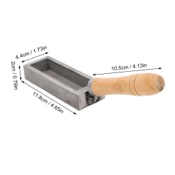 Gold Bar Casting Mold Silver Ingot Mold 4 Inch Portable Oil Gold Bar Cast Iron Ingot Mold for DIY
