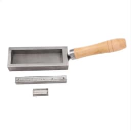 Gold Bar Casting Mold Silver Ingot Mold 4 Inch Portable Oil Gold Bar Cast Iron Ingot Mold for DIY
