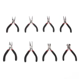 Mini Pliers Tools Set for Jewelry Making Beading round Flat Long Needle Nose Cutting Wire Complete Beading Jewelry Equipment Kit