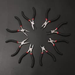 Mini Pliers Tools Set for Jewelry Making Beading round Flat Long Needle Nose Cutting Wire Complete Beading Jewelry Equipment Kit