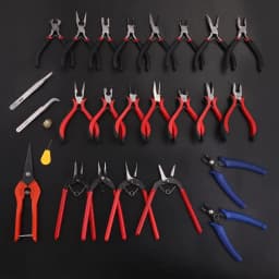 Mini Pliers Tools Set for Jewelry Making Beading round Flat Long Needle Nose Cutting Wire Complete Beading Jewelry Equipment Kit