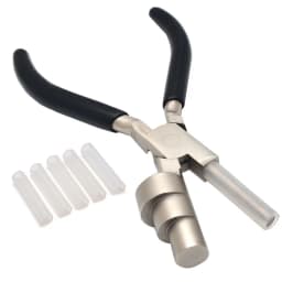 Wire Bending Pliers Multi-Size 13 17&22mm Barrels Stainless Steel Jaws,Grip Handle ,Wrapping Tool For Jewelry Making