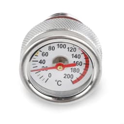 157F M20x1.5 Oil Temp Temperature Gauge Filler Caps for Motorcycle 0-200℃ Black/Silver