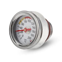 157F M20x1.5 Oil Temp Temperature Gauge Filler Caps for Motorcycle 0-200℃ Black/Silver