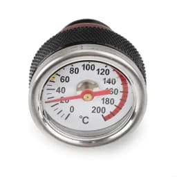 157F M20x1.5 Oil Temp Temperature Gauge Filler Caps for Motorcycle 0-200℃ Black/Silver