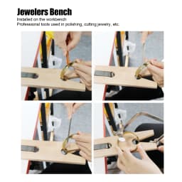 Jewelers Bench Pin Clamp Wooden Workbench Jewelry Making Processing Tools V Slot Clip Tool Jewelry Polishing Cutting Tools