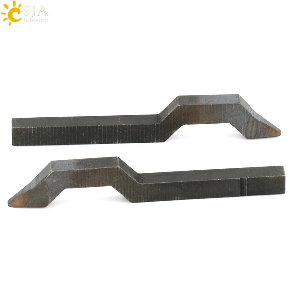 CSJA 925 750 585 999 990 Jewelry Buckle Mark Stamp Tool for Ring Bracelet Earring Metal Steel Punch Mold E177