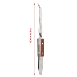 Jewelry Soldering Tweezers Straight Curved Tip Selflock Welding Tweezer Cross Locking Jewelry Making Tool Equipment for Jeweler