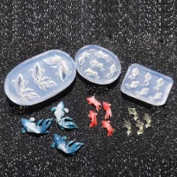 Goldfish Ornaments Necklace Mirror Silicone Molds Suitable for Epoxy Resin Diy Craft Earrings Pendant Jewelry Making