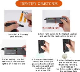PHYHOO High Accuracy Professional Jeweler Diamond Tester Pen Jewelry Diamond Selector For Novice and Expert