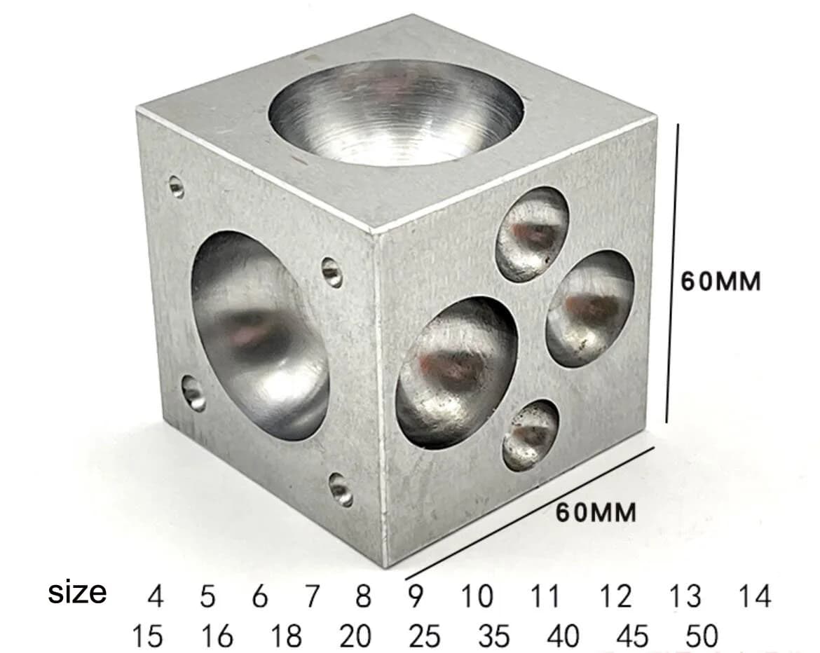 Dapping Block Professional Jeweler Metal Forming Shaping Tool for Jewelry Making