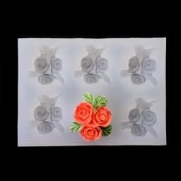 1pc Silicone Molds Rose flower DIY Clay Epoxy Resin drop glue mould For Jewelry Making
