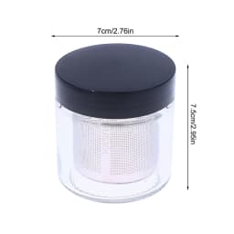 Jewelry Glass Cleaning Pot With Dustproof Lid For Watchmaker For Beads Necklace Rings Cleaning Jar Diamond Washing Cup