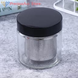 Jewelry Glass Cleaning Pot With Dustproof Lid For Watchmaker For Beads Necklace Rings Cleaning Jar Diamond Washing Cup