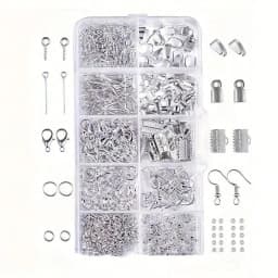 1set/1box Deluxe Jewelry Making Starter Kit,Comprehensive Earrings, Necklace Findings, DIY Plier Tools Set for Jewelry Repair