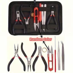 1set/1box Deluxe Jewelry Making Starter Kit,Comprehensive Earrings, Necklace Findings, DIY Plier Tools Set for Jewelry Repair