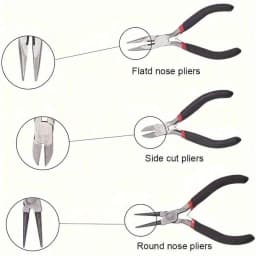 1set/1box Deluxe Jewelry Making Starter Kit,Comprehensive Earrings, Necklace Findings, DIY Plier Tools Set for Jewelry Repair