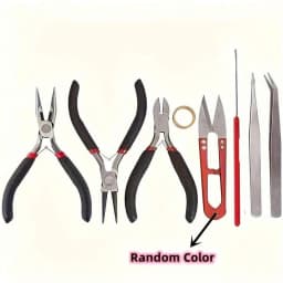 1set/1box Deluxe Jewelry Making Starter Kit,Comprehensive Earrings, Necklace Findings, DIY Plier Tools Set for Jewelry Repair