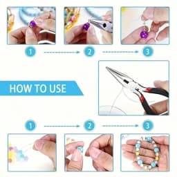 1set/1box Deluxe Jewelry Making Starter Kit,Comprehensive Earrings, Necklace Findings, DIY Plier Tools Set for Jewelry Repair