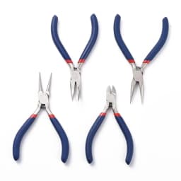 Pandahall Jewelry Pliers Sets Carbon-Hardened Steel Side Cutting Round/Bent/Long Chain Nose Pliers DIY Making Jewelry Tools