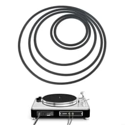157F 20Pcs 1.5mm Cassette Tape Rubber DVD Cassette Tape Recorder Turntable Strap Belt Durable Rubber Belts