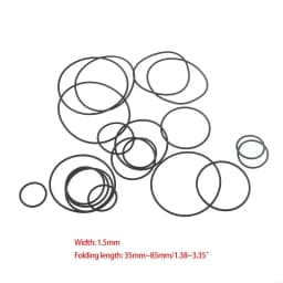 157F 20Pcs 1.5mm Cassette Tape Rubber DVD Cassette Tape Recorder Turntable Strap Belt Durable Rubber Belts