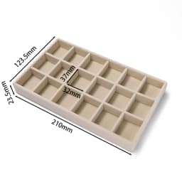 1Pcs/Lot Velvet Jewelry Display Tray Multiple Styles Portable Ring Earrings Necklace Organizer Box Drawer Jewellery Organizers