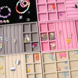 1Pcs/Lot Velvet Jewelry Display Tray Multiple Styles Portable Ring Earrings Necklace Organizer Box Drawer Jewellery Organizers