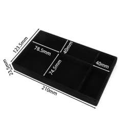 1Pcs/Lot Velvet Jewelry Display Tray Multiple Styles Portable Ring Earrings Necklace Organizer Box Drawer Jewellery Organizers