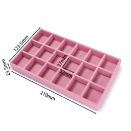 1Pcs/Lot Velvet Jewelry Display Tray Multiple Styles Portable Ring Earrings Necklace Organizer Box Drawer Jewellery Organizers