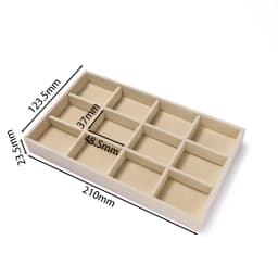 1Pcs/Lot Velvet Jewelry Display Tray Multiple Styles Portable Ring Earrings Necklace Organizer Box Drawer Jewellery Organizers