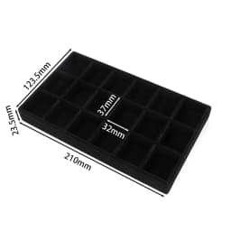 1Pcs/Lot Velvet Jewelry Display Tray Multiple Styles Portable Ring Earrings Necklace Organizer Box Drawer Jewellery Organizers
