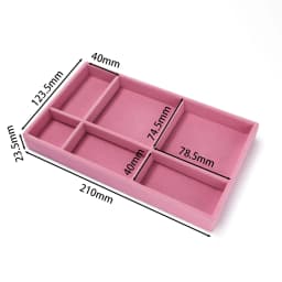 1Pcs/Lot Velvet Jewelry Display Tray Multiple Styles Portable Ring Earrings Necklace Organizer Box Drawer Jewellery Organizers