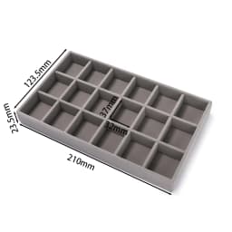 1Pcs/Lot Velvet Jewelry Display Tray Multiple Styles Portable Ring Earrings Necklace Organizer Box Drawer Jewellery Organizers