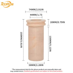 TOOLTOS 1KG 2KG 3KG Ceramic Melting Crucible for Electric Furnace Copper Aluminum Brass Bronze Metal Casting Foundry