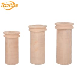 TOOLTOS 1KG 2KG 3KG Ceramic Melting Crucible for Electric Furnace Copper Aluminum Brass Bronze Metal Casting Foundry