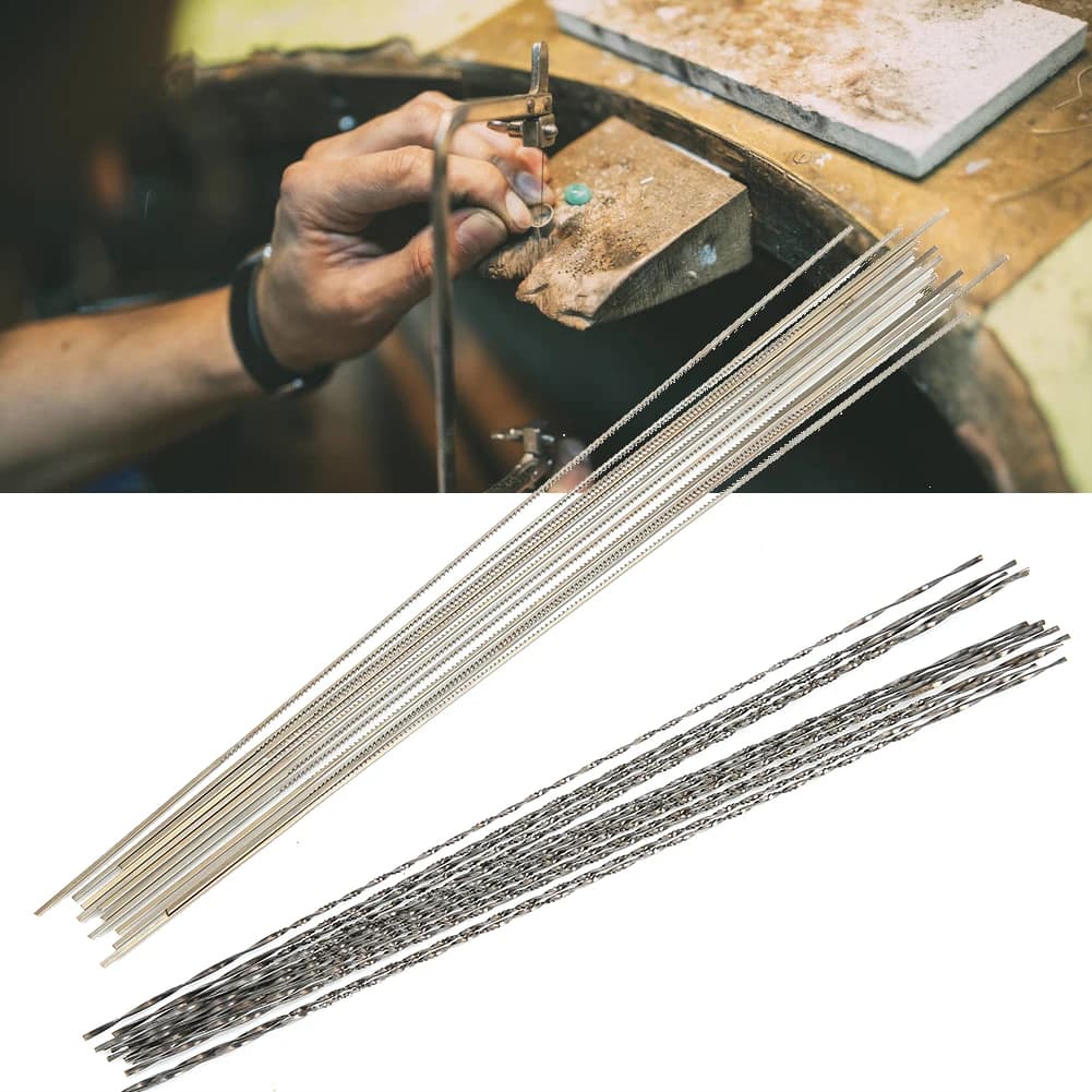 12pcs Tungsten Steel Jewelry Saw Cutting Blades Double Sword Saw Cutting Blades Jewelry Accessories Saw Blades Saw Cutting Blade