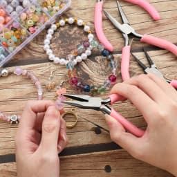 3pcs/Set Portable Jewelry Making Pliers Tool Needle Round Nose Pliers Diagonal Plier for DIY Jewelry Hardware Making Repair Tool