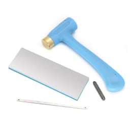 Metal Working Hammer Brass Nylon and Stainless Steel Base Punch Set Hand making Tool for Jewelry