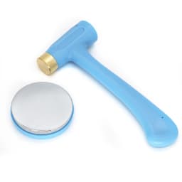 Metal Working Hammer Brass Nylon and Stainless Steel Base Punch Set Hand making Tool for Jewelry