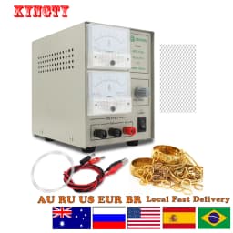 Jewelry Electroplating Machine Adjustable Voltage Gold Silver Plating Tool for Jewelry Making, Repair and Metal Finishing
