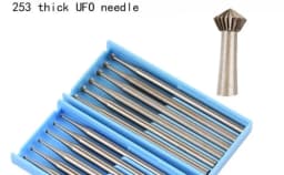 253 90° Steel Hart Bur Bearing Cutter Jewelry Stone Setting Ring Seats Rotary Cutting Bur 6pcs/box