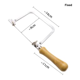 Wooden Handle Saw Bow for Jewellery DIY Craft Working Adjustable U Shape Saw Frame Jewelry Cutting Tools
