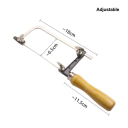 Wooden Handle Saw Bow for Jewellery DIY Craft Working Adjustable U Shape Saw Frame Jewelry Cutting Tools