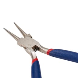 PandaHall Round Nose Plier Stainless Steel Jewelry Pliers Tools & Equipment for DIY Jewelery Accessory MidnightBlue 125x53mm