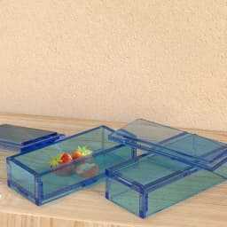 R3MC Domino Box Resin Molds Silicone Jewelry Storage Mold Epoxy Casting Case Mold 19x15cm Rectangular DIY Silicone Mold
